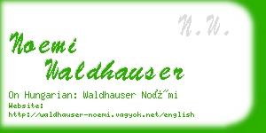 noemi waldhauser business card